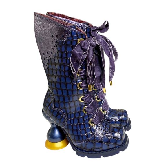 NEW Irregular Choice Women's Dark Tower Royal Blue 6.5 - Picture 4 of 11